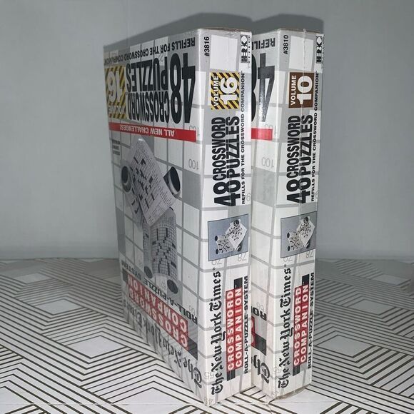 The New York Times Crossword Companion And Set of 2 Roll Puzzle System Refills - Picture 3 of 4